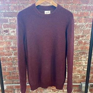 Frank & Oak burgundy sweater